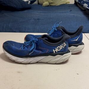 Hoka One One Men's Blue and White Running Shoes